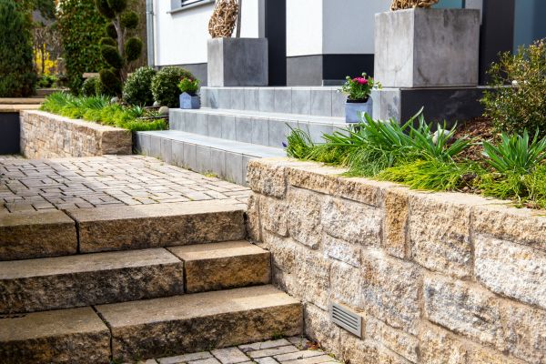 Stone Step Replacement in Huntersville