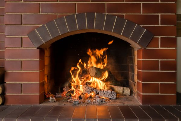 Brick Hearth Installation in Huntersville