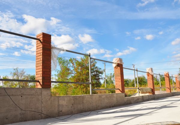 Brick Pillar Installation in Huntersville